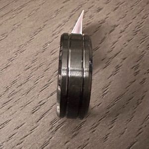 Men’s Black Tungsten band. Very durable with a classic look. Size 10
